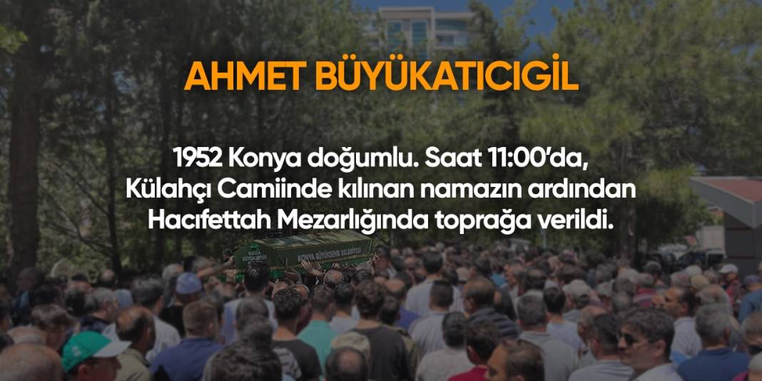 Konya'da bugün vefat edenler | 12 Eylül 2024 4